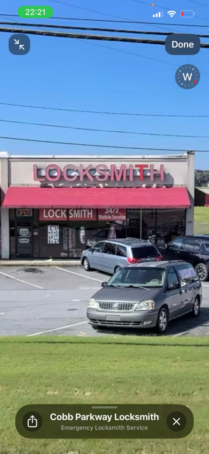 Cobb Parkway Locksmith storefront on Cobb Parkway, Marietta GA